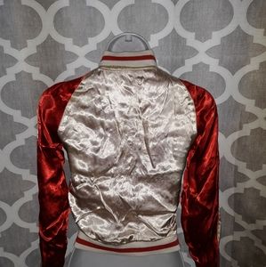 Seven 7 Express  Vintagw reversible varsity baseball jacket size S